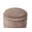 37cm Wide Round No Pattern Pouffe Ottoman with Storage-1637705818