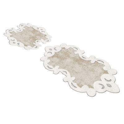 Ensemble de tapis de bain luxueux (2 pièces), 19,7 po x 23,6 po et 23,6 po x 39,4 po | 100% polyester, 1 300 g / m², hauteur des poils: 0,4 po | Dessous antidérapant, antibactérien, lavable à la machine pour un entretien facile | Parfait pour les sal