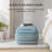 Maryann 16" Blue Upholstered Pouf Ottoman-117301719