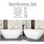 Baignoire 63 po x 28,8 po