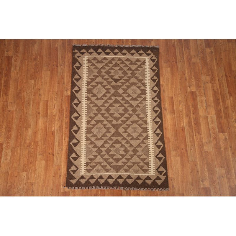 Geometric Kilim Reversible Area Rug 3x5