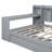 Full Gray Daybed W/ Desk & 3 Storage Drawers