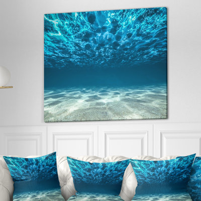Ocean Bottom Beneath the Surface' Photograph - Wall Art Print On Canvas