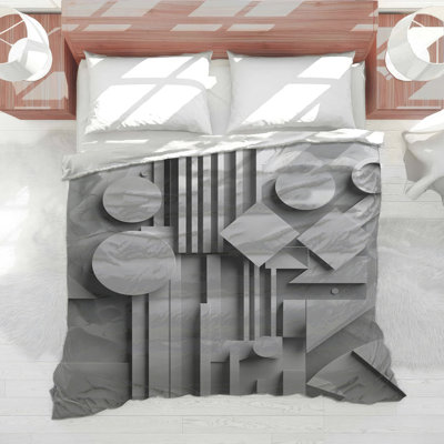 Geometric Shapes Composition Comforter