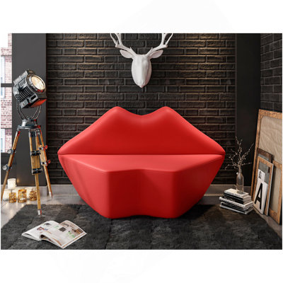 Causeuse rouge