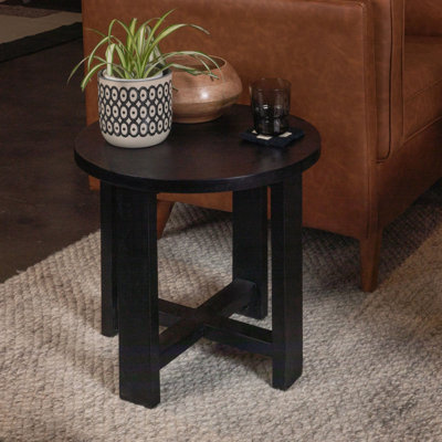 Table de bout Elegant Acacia Trestle