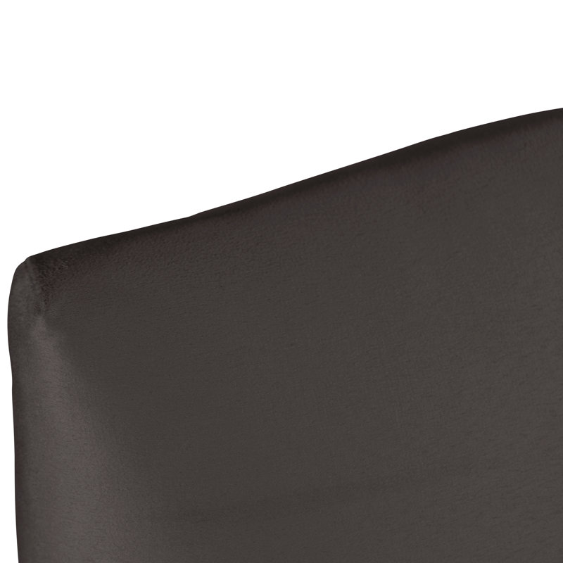 April Upholstered Stool, Bar Stool (31" Seat Height), Milsap Canvas Sustain® Tweed, Black Wood
