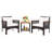 2 - Person Patio Conversation Set with Cushions