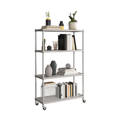 36" W 4-Tier Steel Shelving