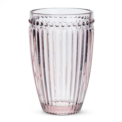 Dot & Panel Highball Drinking Glass
