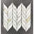 Leaf Pattern Marble Novelty Mosaic Tile-113459196