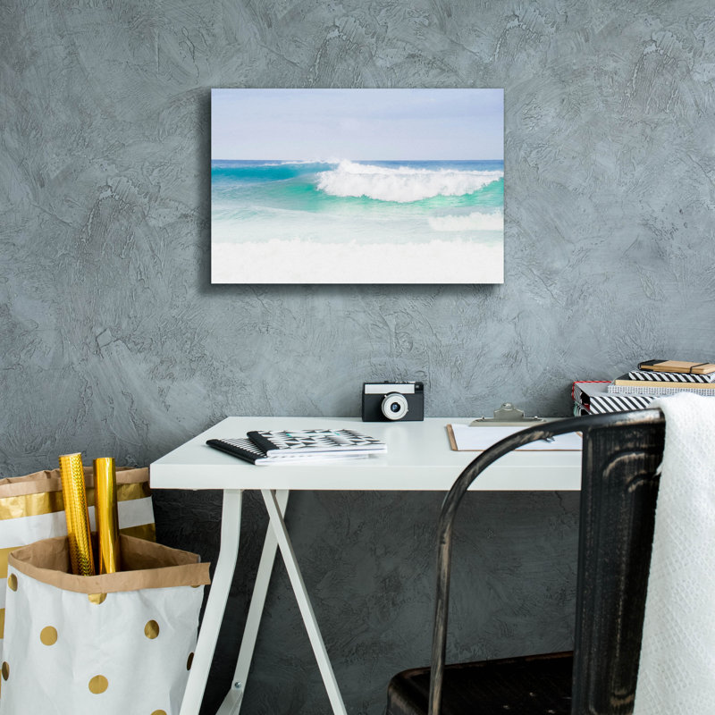 «Blue Green» par Verne Varona, H 12 po x l 18 po x P 0,75 po