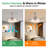 42 Inch 3 Tiers Design Modern LED Ceiling Fan With Light And Remote Control, Retractable Blades, Adjustable 6-Speed, Silent Operation DC Motor For Living Room, Bedroom, Dining Room