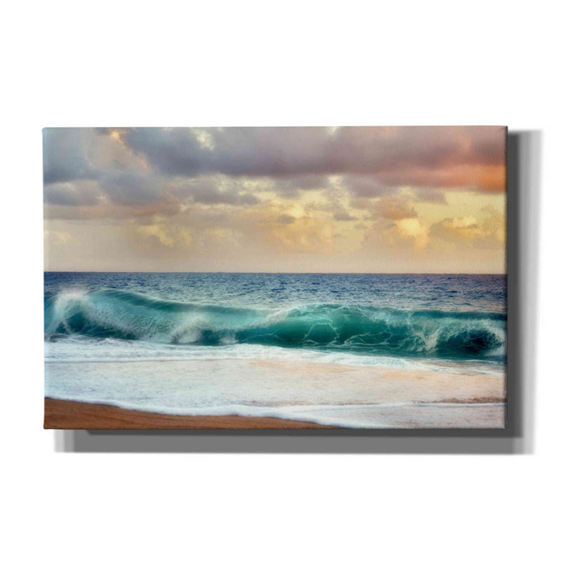 «For Teal» par Dennis Frates, art mural sur toile, H 26 po x l 40 po x P 1,5 po