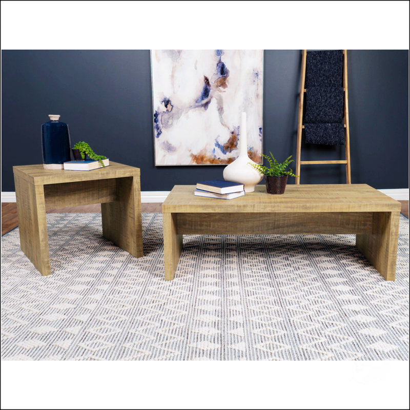 2-Piece Rectangular Coffee And End Table Set