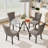 5-Piece Pedestal Dining Set-833632801-820932521