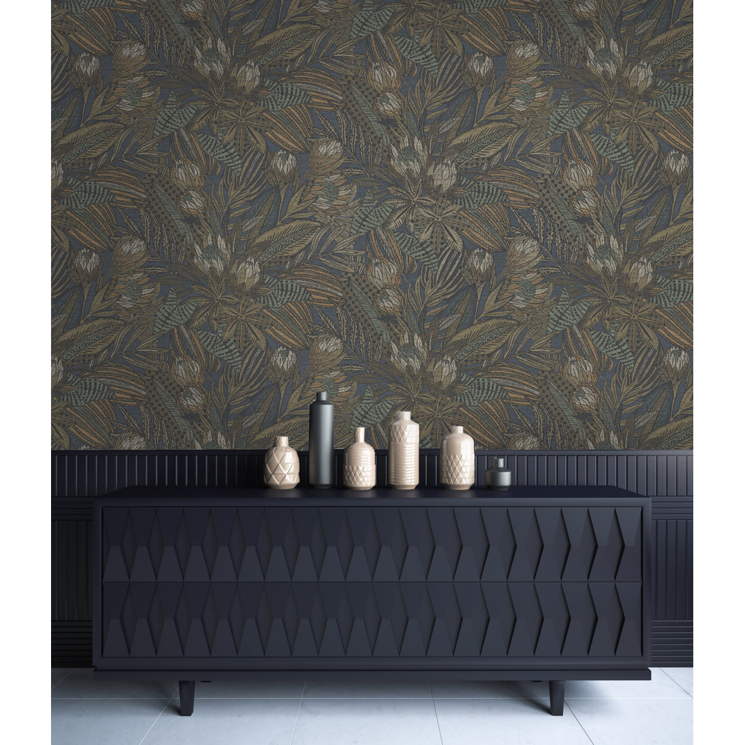 Westhought 33' L x 20.8" W Textured Metallic Wallpaper Roll Wildon Home® 