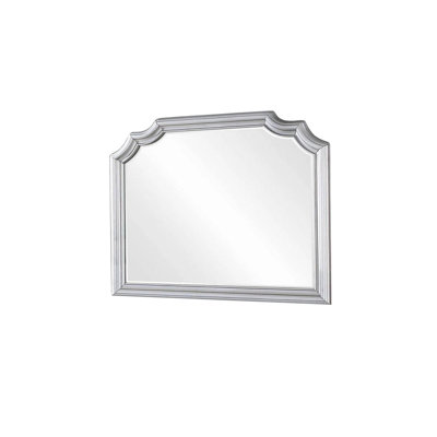 47.7"W Glam Mirror, Silver