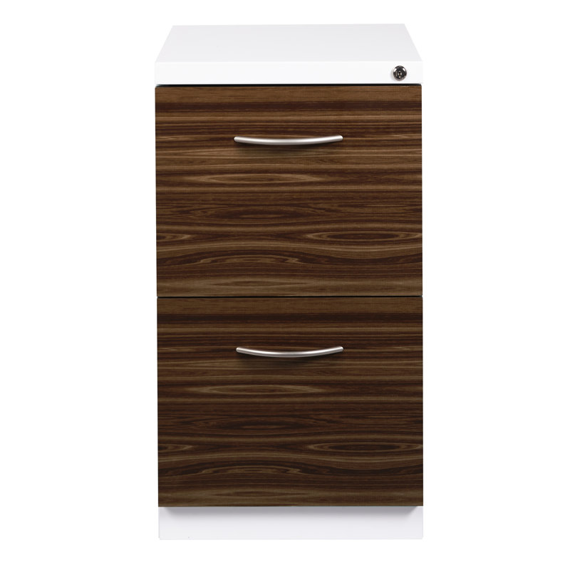15'' Wide 2 -Drawer Mobile File Cabinet