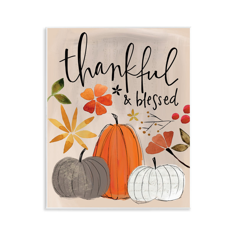 "Thankful & Blessed Pumpkins", art mural par Katie Doucette