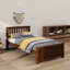 Lit plateforme simple en bois avec tête de lit-236170540