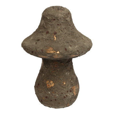 MEDIUM RUGGED FINISH GLASS MUSHROOM