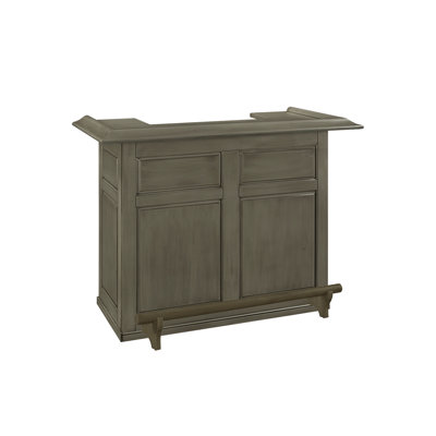 Amberlin 60'' Home Bar With Footrail By RAM Game Room