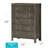 Elegant Transitional Storage Chest In Gray