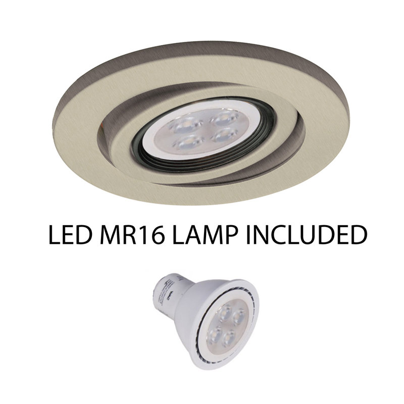 Open Recessed Trim, Brushed Nickel
