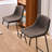 Modern Upholstered Counter Height Bar Stool with Metal Legs – Comfortable Bar & Kitchen Island Seating, 24" Height, Set of 2-435278018-435278022