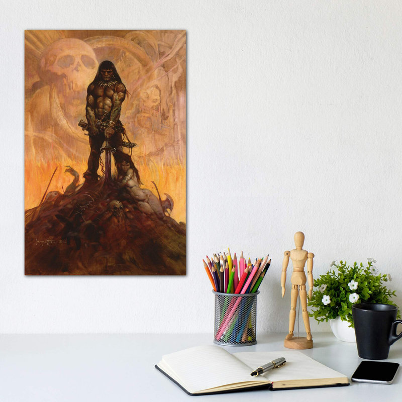 Barbarian 1 Piece Wrapped Canvas Wall Art, 30.48cm H x 20.32cm W x 1.91cm D