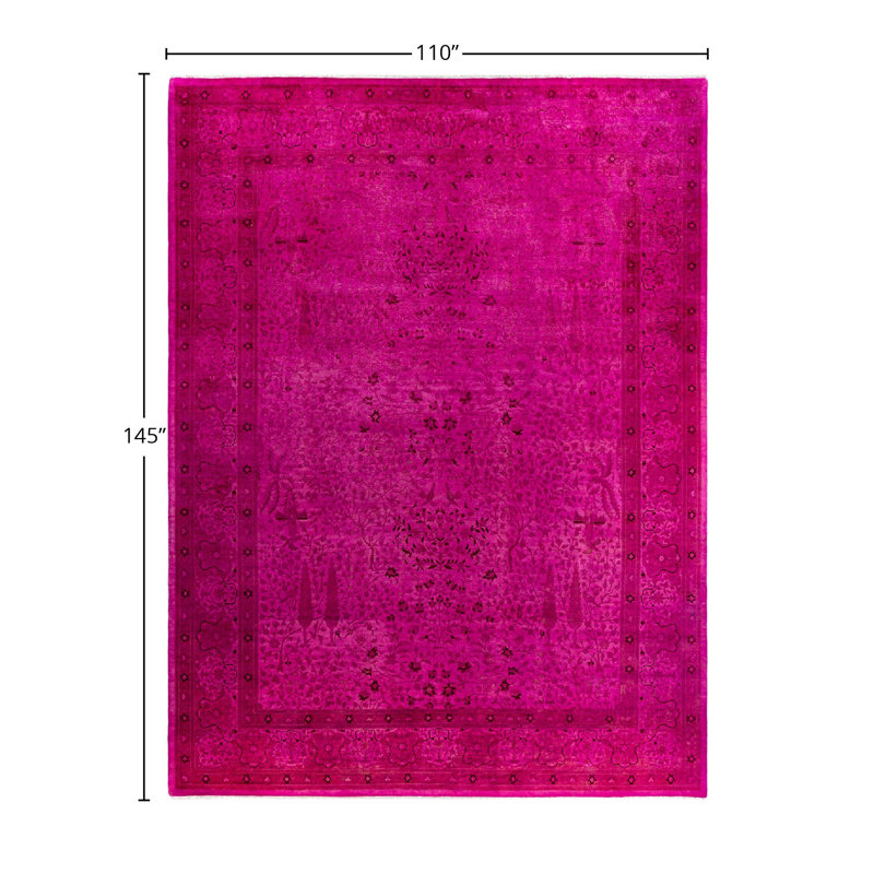 Overyed One-of-a-Kind Rectangle 9'2" X 12'1" Hand Knotted Area Rug