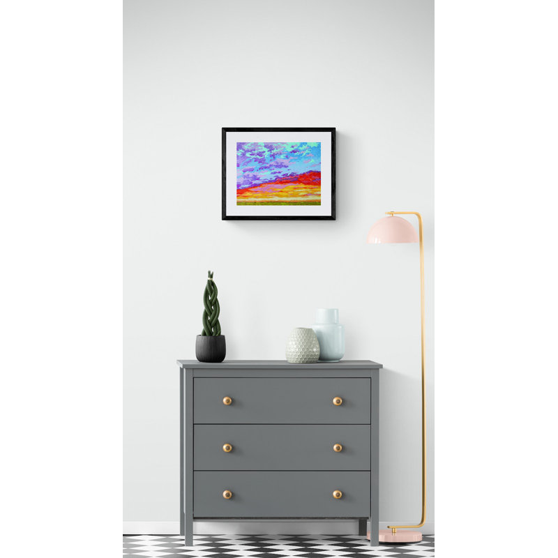 Dancing Clouds Print by Jeff Ferst, Black Framed Canvas, 32" H x 24" W