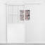Metal Sliding With Frosted Glass Barn Door