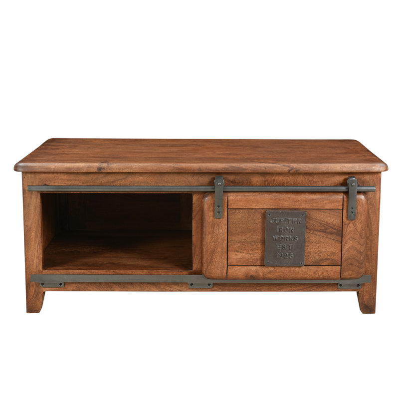 Gratian Solid Wood Coffee Table with Storage