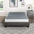 Eastern King Mattress Foundation, Heavy-duty, Textured Fabric 12 Slat Metal,-826426985