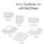 Draps pour lit simple - Collection Exquise