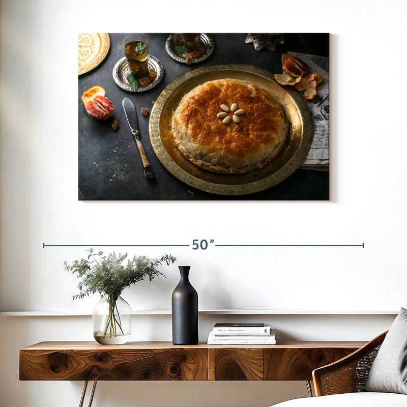 Moroccan Cuisine Bastilla, 26" H x 39" W