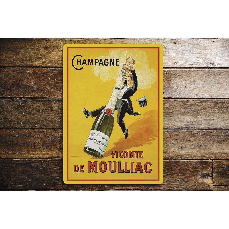 Handmade Food & Beverage Wall Decor on Metal, 60cm H x 40cm W