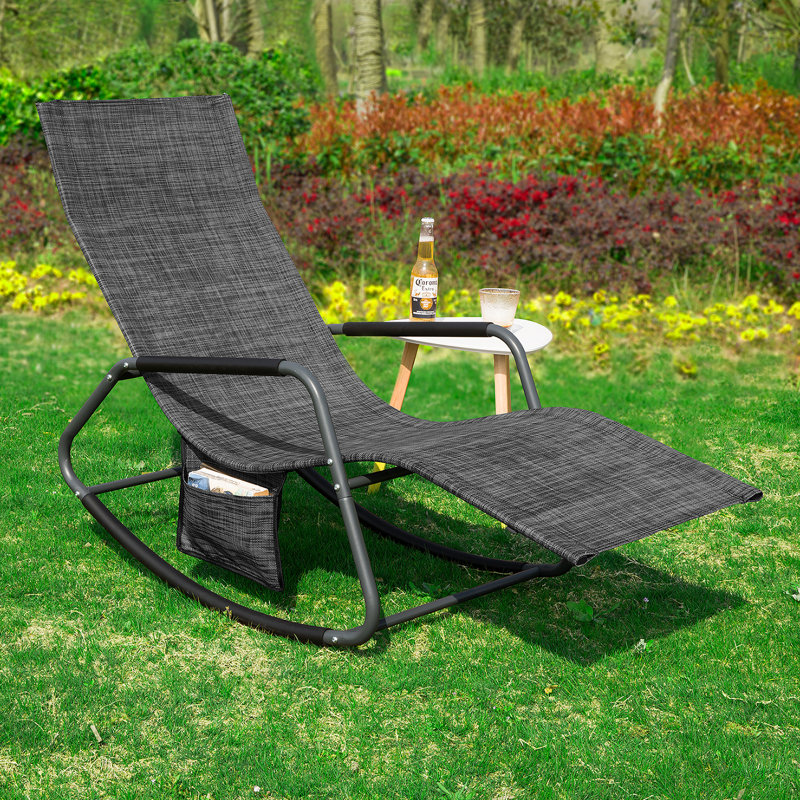 Horance Single Chaise, Black