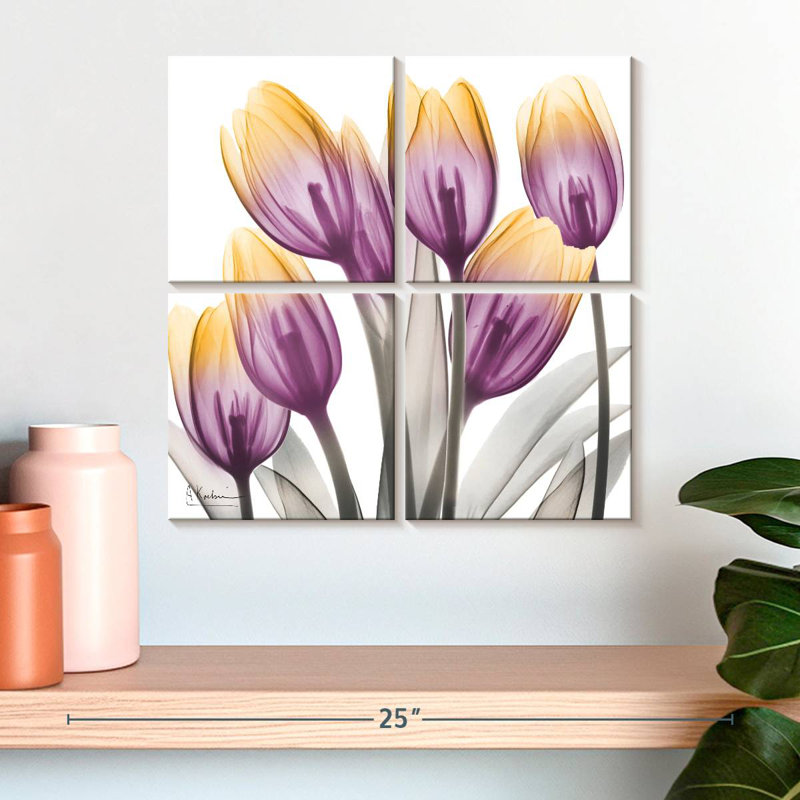 Harnek Sunrise Tulips II, 18" H x 18" W