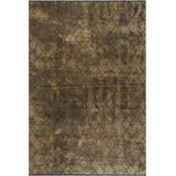 Rapture Geometric Area Rug in Brown