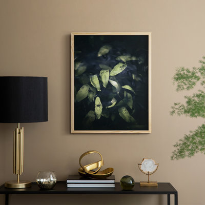 «Dramatic Foliage II», reproduction encadrée - bois massif