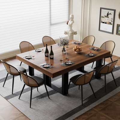 Table de salle à manger rectangulaire extensible