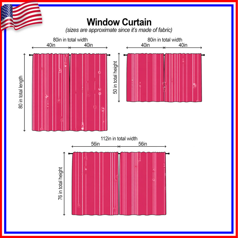 Rideaux obscurcissant et obscurcissant Lines - 2 panneaux, 40in x 50in - 2 panels, Obscurcissement de chambre