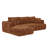 Cheniluxe Modern Tufted Chenille Sectional Sofa-591773594