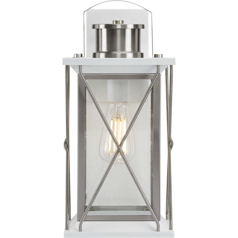 Lanterne murale d'extérieur Inanna, H 19 po x l 9,12 po x P 10 po, Acier inoxydable