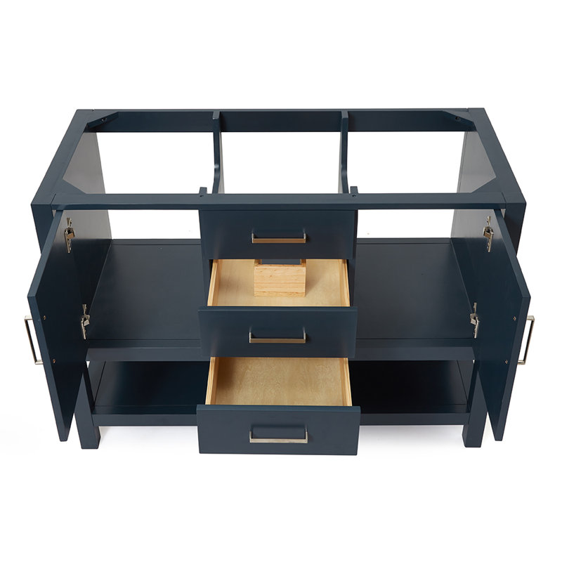 Abdullah 48'' Single Bathroom Vanity Base Only, Blue
