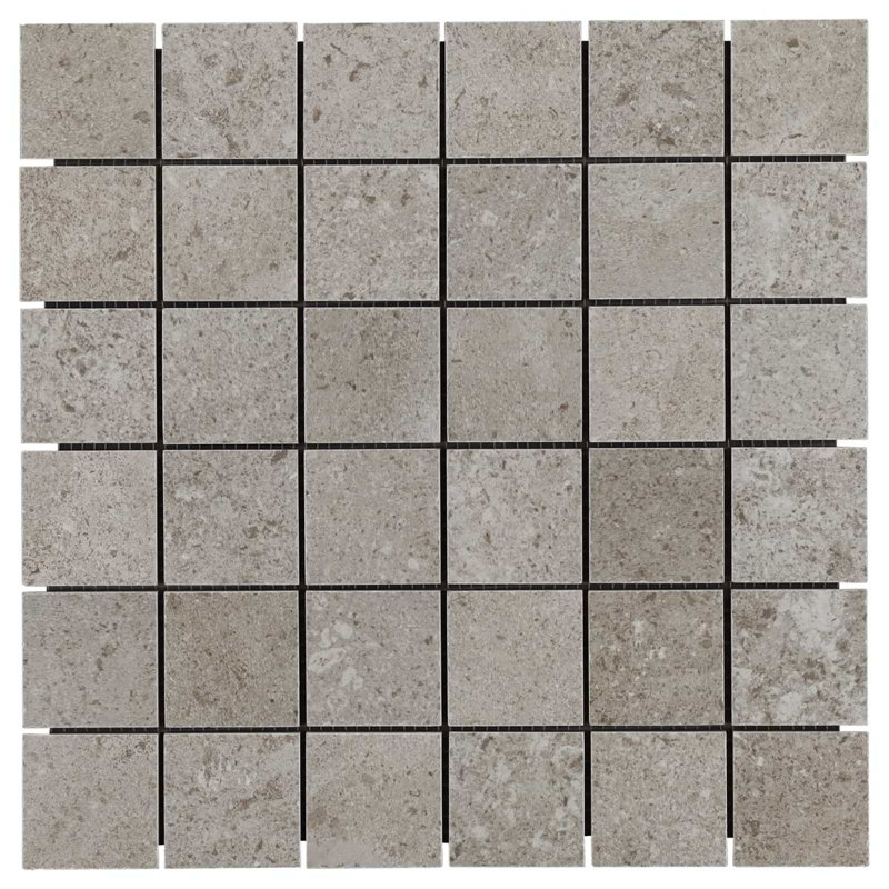 New Rock 2X2 Matte Porcelain Mosaic, Tortora Beige