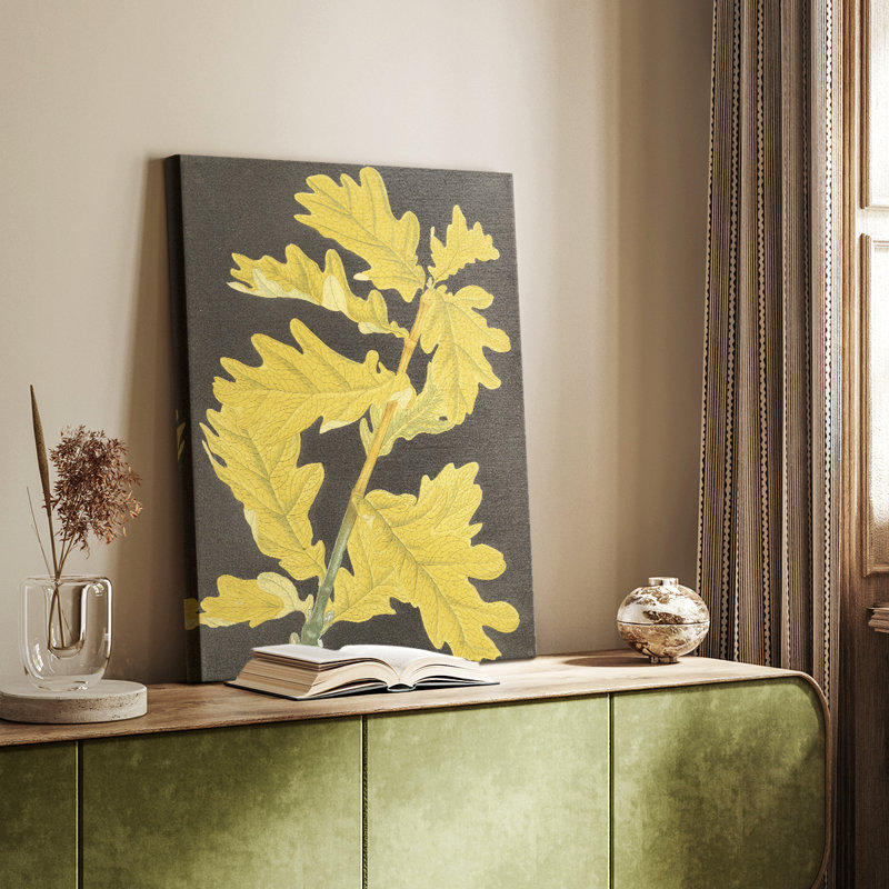 Imprimé floral rétro CCXLVI - galerie enveloppée de cavas, H 60 po x l 40 po